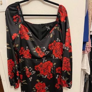 Lulu’s satin long sleeve